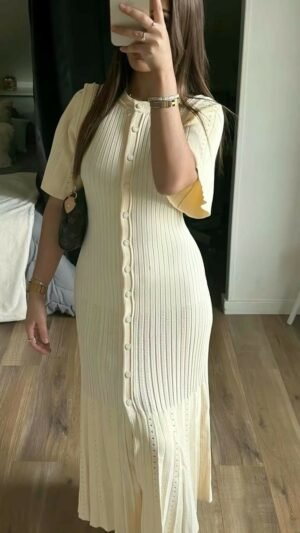 Seville Elbise — Bej