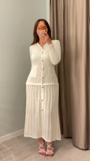 Cannes Elbise - Beyaz (Astarlı)